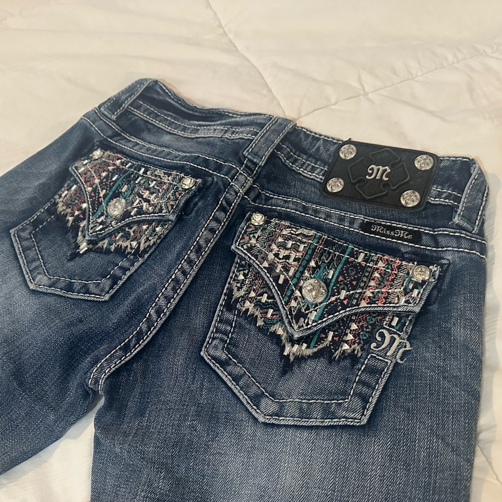 Miss Me Women's Blue Embellished Jeans